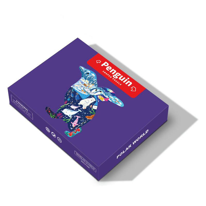 Neues pädagogisches Spielzeugspiel Tiere Elefant Papier Karton Kinderpuzzle für Kinder