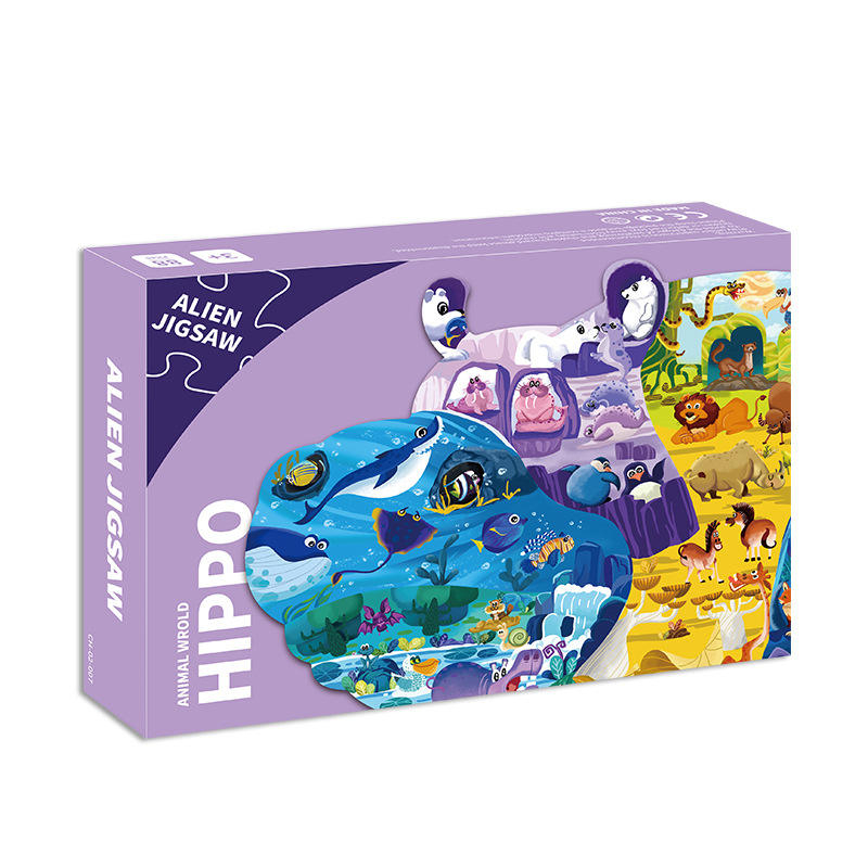 Kinder Lernspielzeug Papier Karton Cartoon Tiere 12 24 36 48 60 100 Teile Puzzle