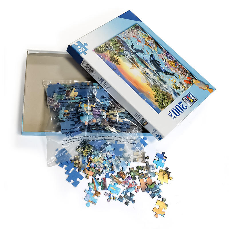 Fertigen Sie Pappspielzeug-Puzzle Anime-Puzzle-Spiele 200 Ps-Puzzle-Großverkauf mit Kasten kundenspezifisch an