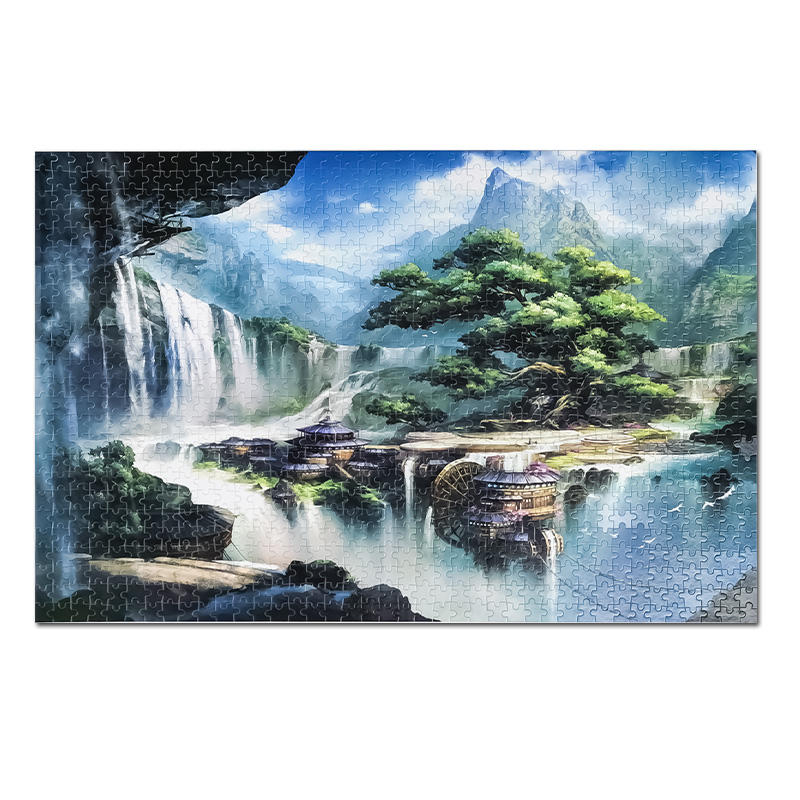 Ganzes OEM ODM Personalisiertes kundenspezifisches Design Karton 500 1000 Stück Puzzle Hersteller