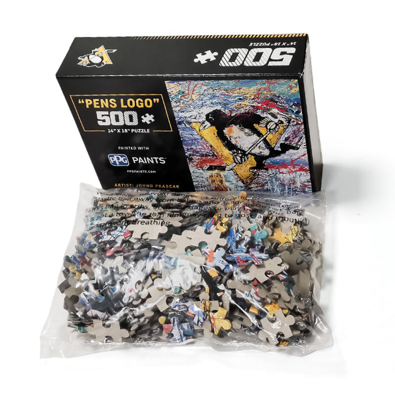 Kostenlos druckbare Papierhandwerksmuster und -vorlagen 500-teiliges Puzzle aus Karton