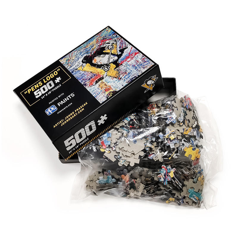 Kostenlos druckbare Papierhandwerksmuster und -vorlagen 500-teiliges Puzzle aus Karton