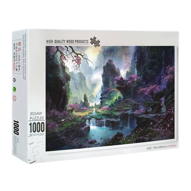 Hersteller Custom Großhandel Unterschiedliches Design 1000 Teile Puzzle für Erwachsene