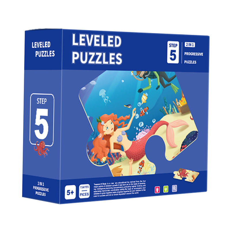 Vorschulpädagogik Kinder lernen Spiel Lehre Papier Spielzeug Puzzles