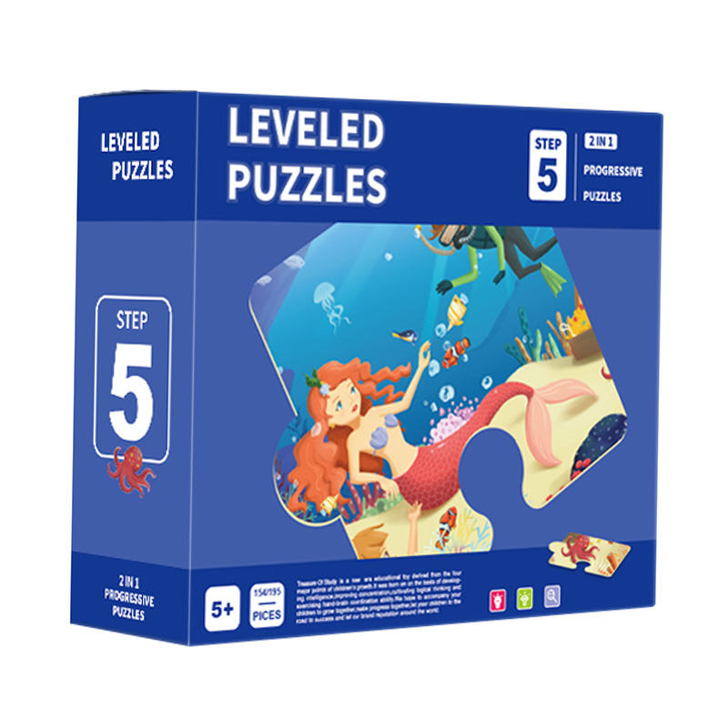Vorschulpädagogik Kinder lernen Spiel Lehre Papier Spielzeug Puzzles