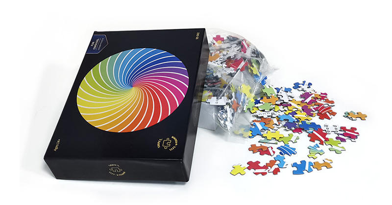 Heißer Verkauf Maßgefertigter runder Karton 500 1000 Teile Puzzle für Erwachsene und Kinder