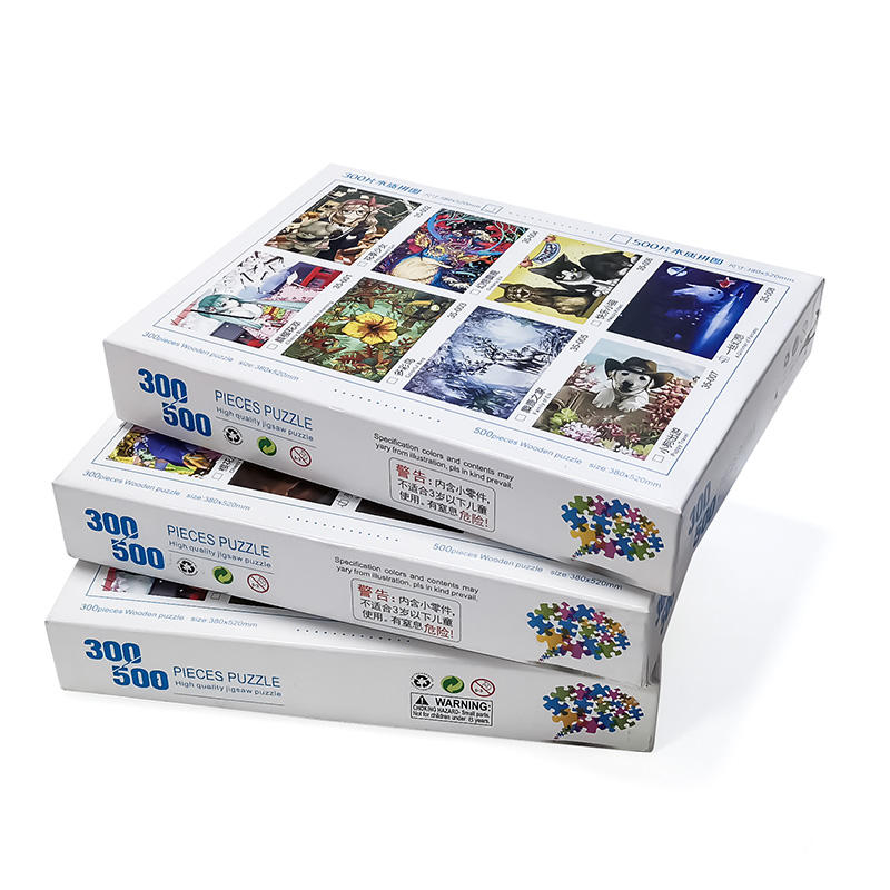 Hochwertiges Kunstwerk Puzzle 300 500 Teile Puzzle benutzerdefiniertes Spiel Spielzeug für Kinder