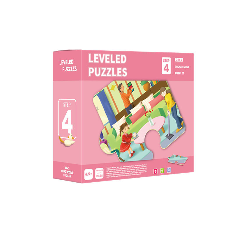 Vorschulpädagogik Kinder lernen Spiel Lehre Papier Spielzeug Puzzles