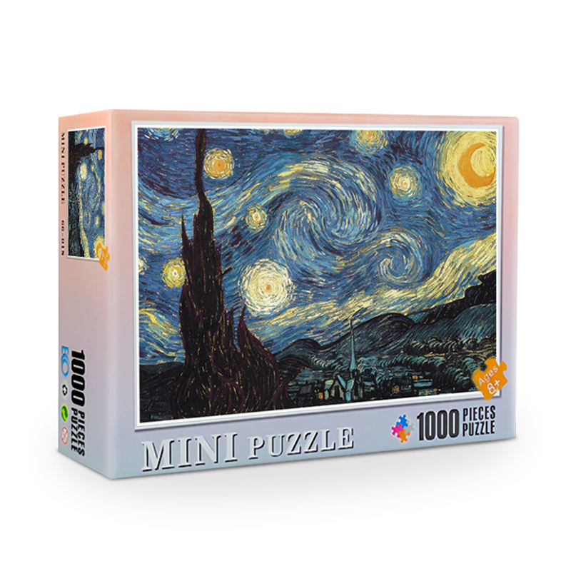 Heißer Verkauf Custom Puzzle Board Game Paper 500 Puzzle mit 1000 Teilen für Erwachsene