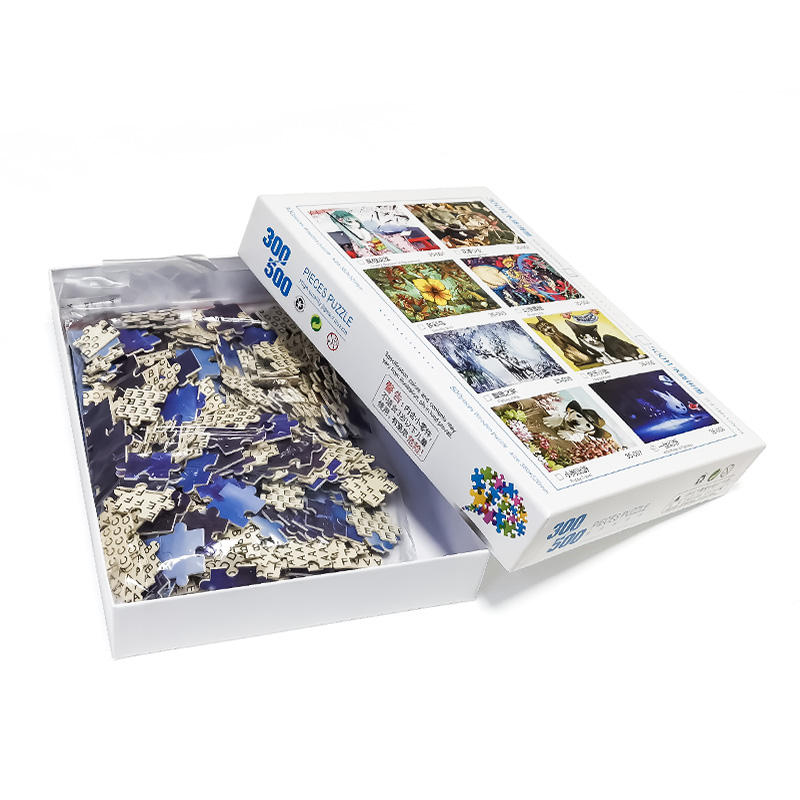 Hochwertiges Kunstwerk Puzzle 300 500 Teile Puzzle benutzerdefiniertes Spiel Spielzeug für Kinder