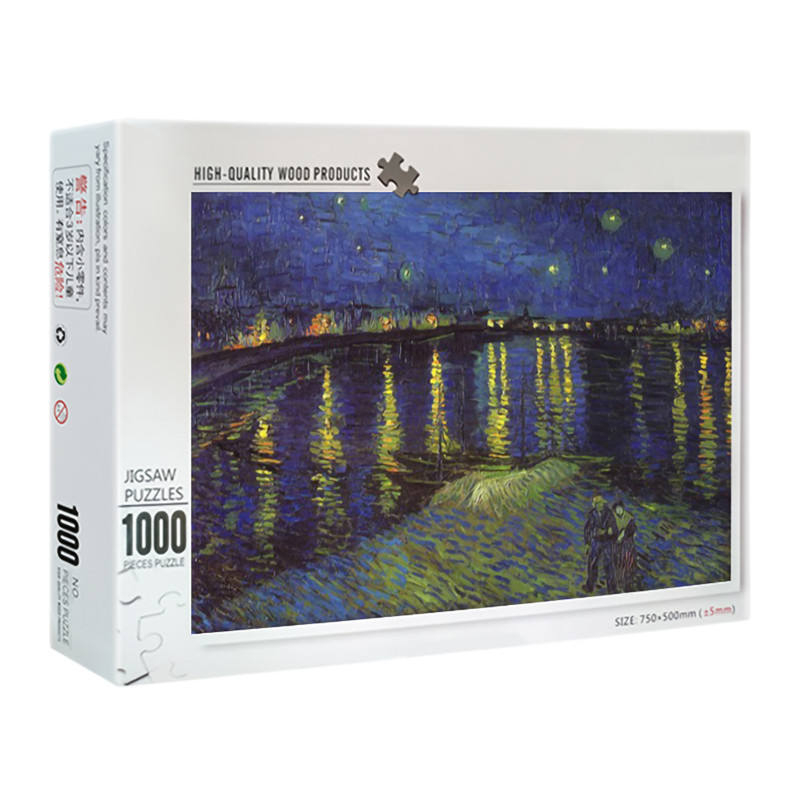 Großhandelspreis Puzzle-Spiele für Erwachsene Brain Kill Time Toys Benutzerdefiniertes Muster Karton 500 1000 Stück Puzzle Jigsaw