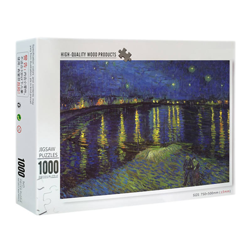 Großhandelspreis Puzzle-Spiele für Erwachsene Brain Kill Time Toys Benutzerdefiniertes Muster Karton 500 1000 Stück Puzzle Jigsaw