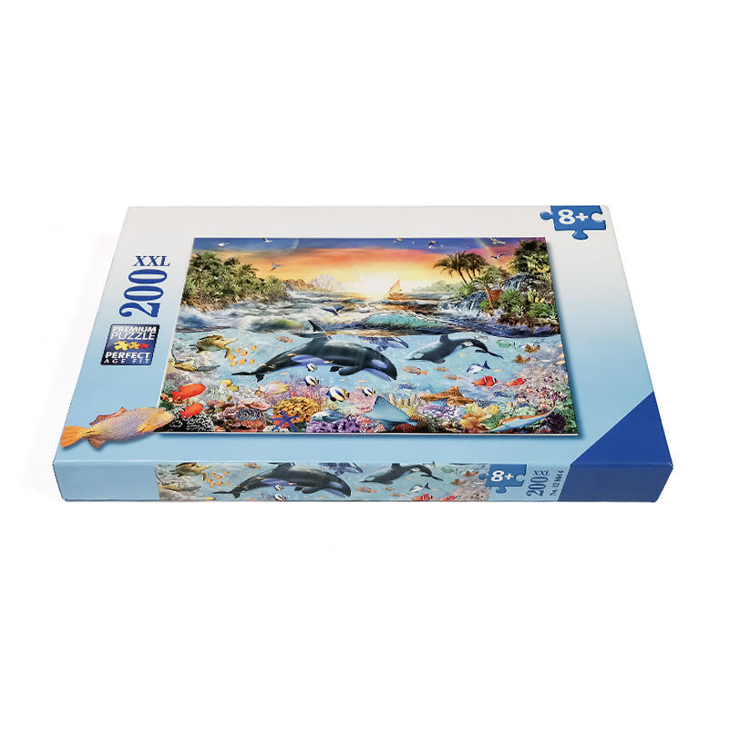 Fertigen Sie Pappspielzeug-Puzzle Anime-Puzzle-Spiele 200 Ps-Puzzle-Großverkauf mit Kasten kundenspezifisch an