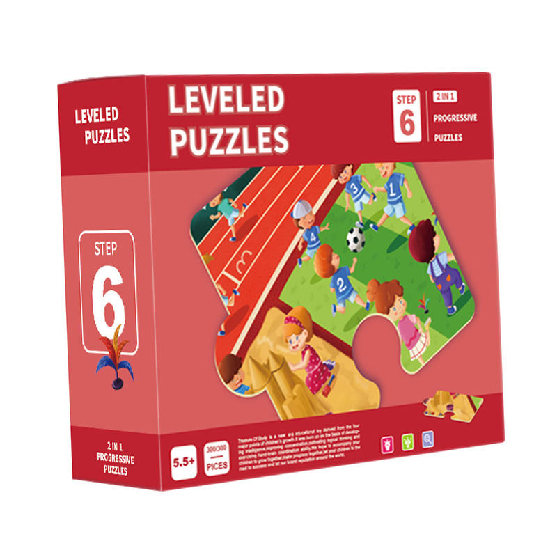 Vorschulpädagogik Kinder lernen Spiel Lehre Papier Spielzeug Puzzles