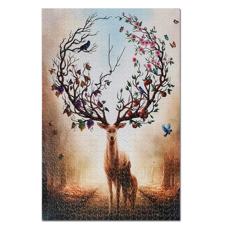 Um 1000 Teile individueller Papierpuzzles aus der Fabrik zuzuordnen