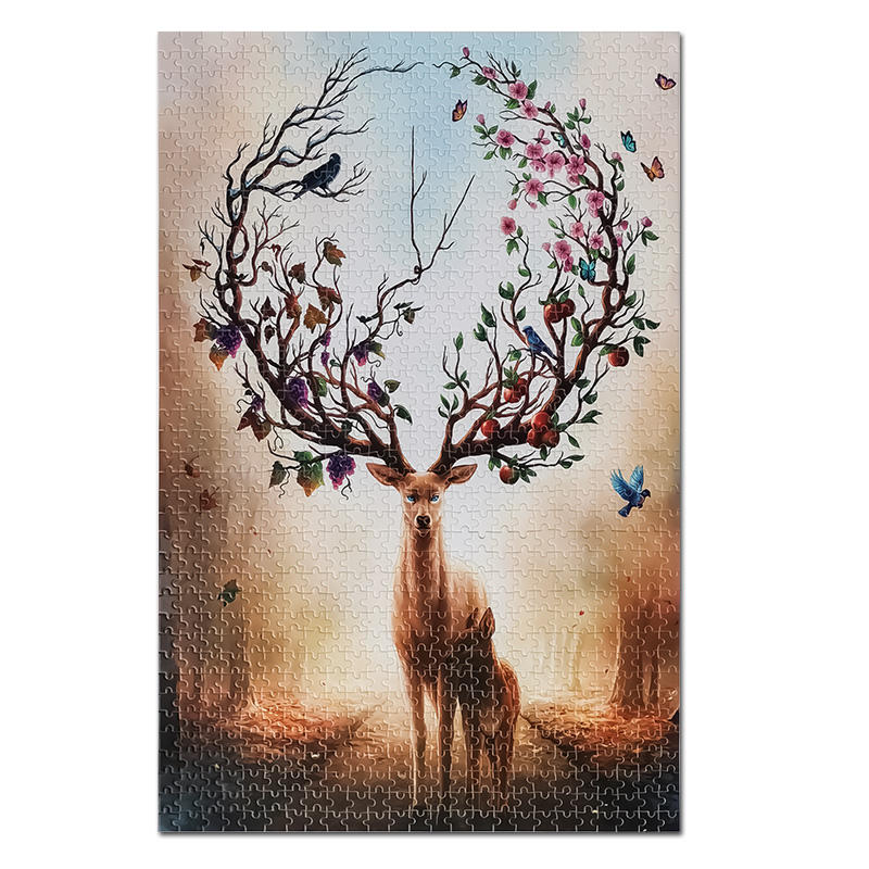 Um 1000 Teile individueller Papierpuzzles aus der Fabrik zuzuordnen