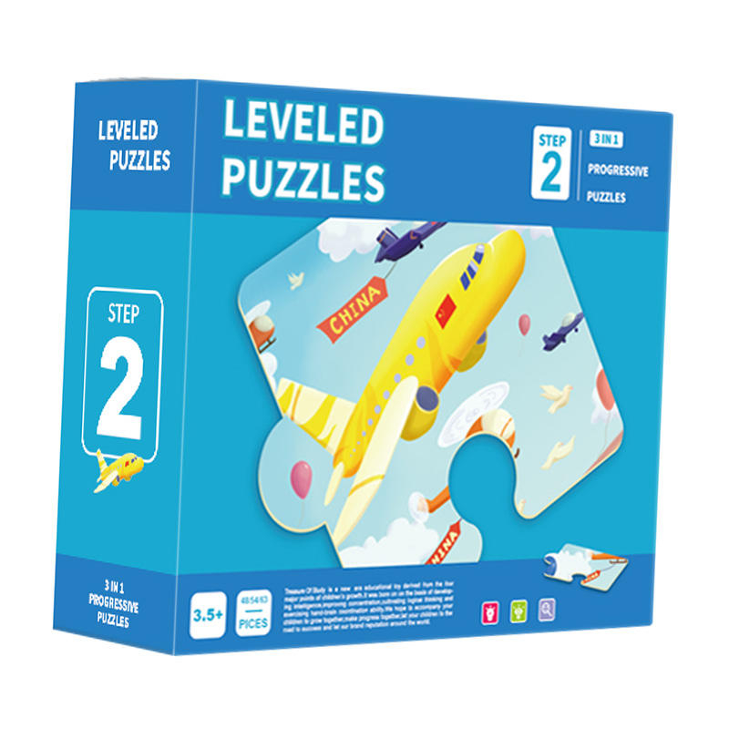 Vorschulpädagogik Kinder lernen Spiel Lehre Papier Spielzeug Puzzles