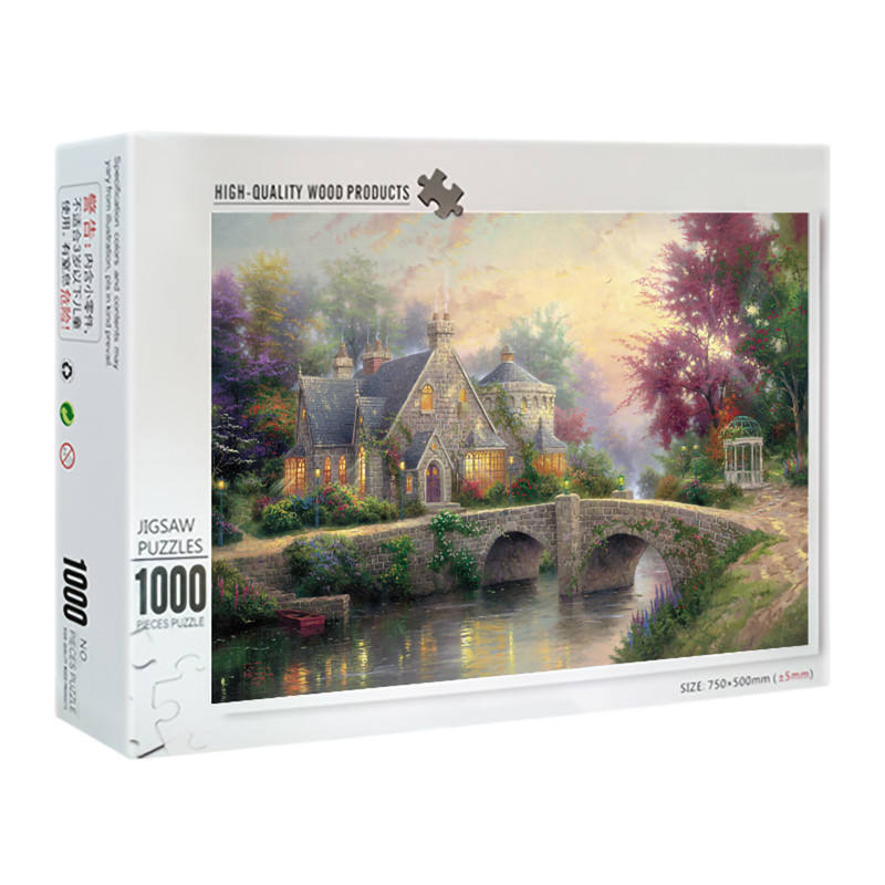 Individuell bedrucktes 1000-teiliges Spielzeug für Erwachsene Spiel Holzpuzzle Hersteller